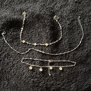 Elegant Silver Women's Jewelry Choker Set